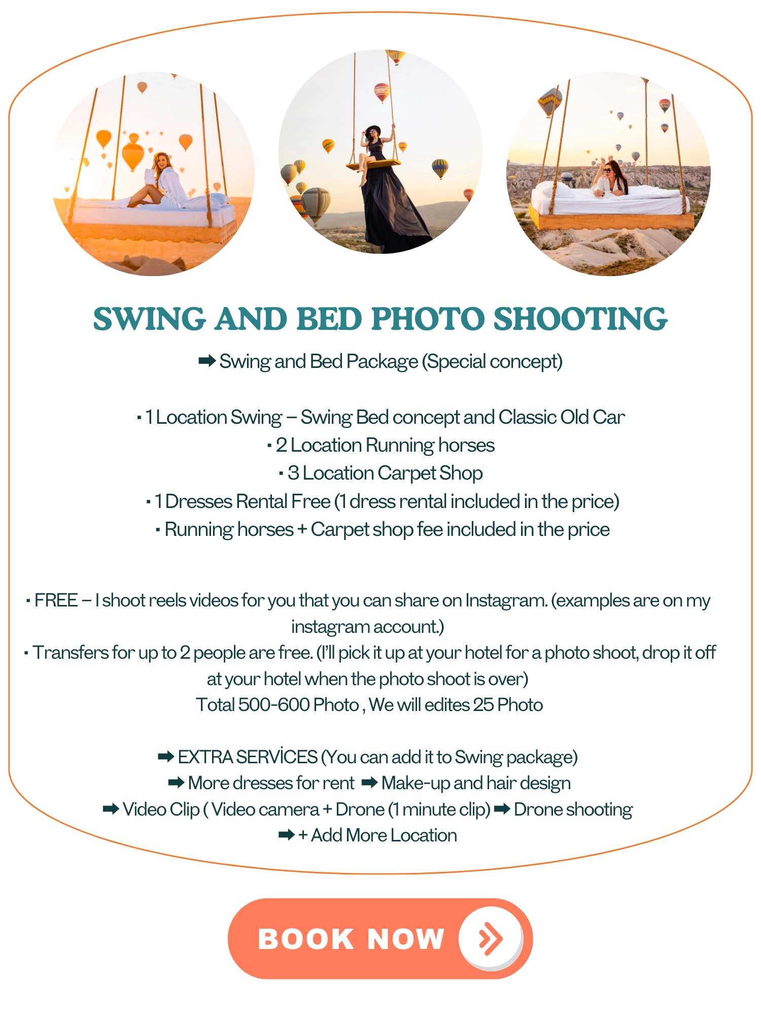 Cappadocia Swing And Bed Shooting