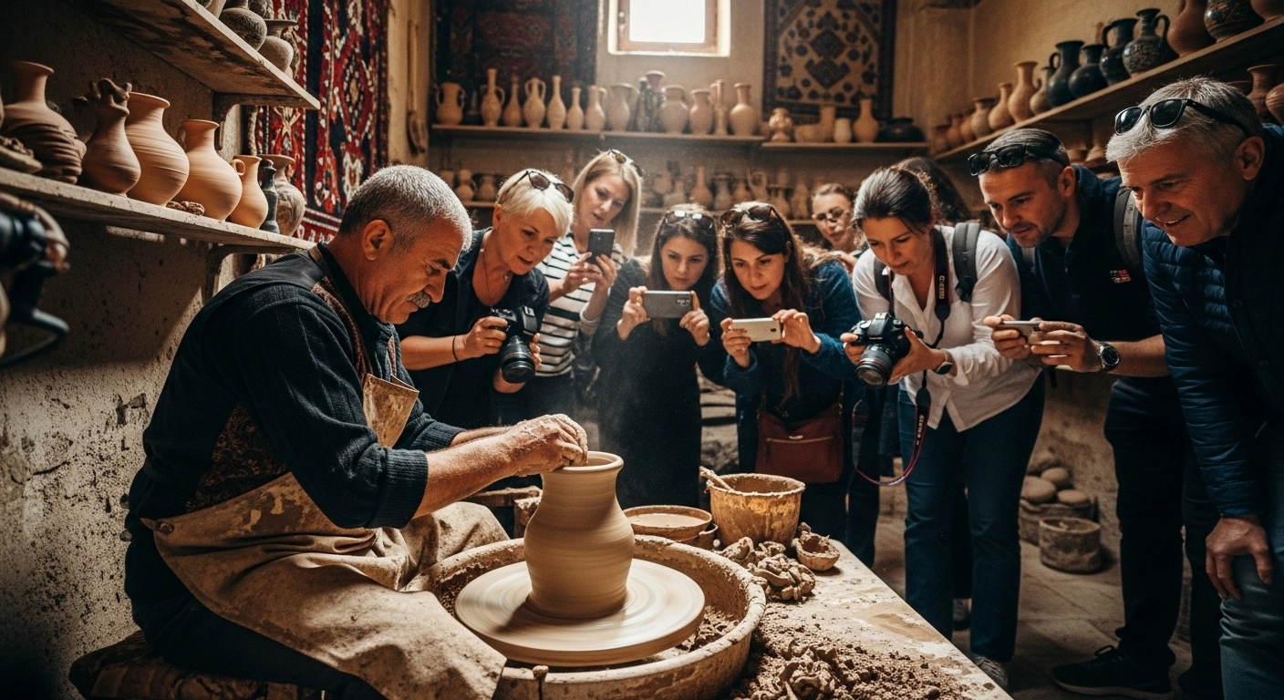 Pottery workshop in Avanos during Cappadocia red tour
