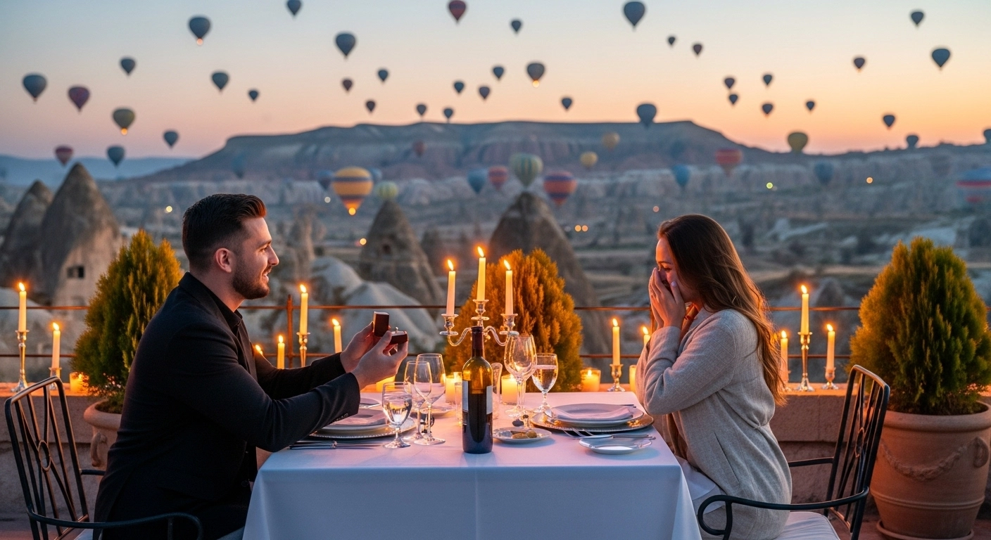 Cappadocia Proposal: Romantic Marriage Proposal in Turkey’s Fairytale Land 2 Romantic cappadocia proposal with hot air balloons